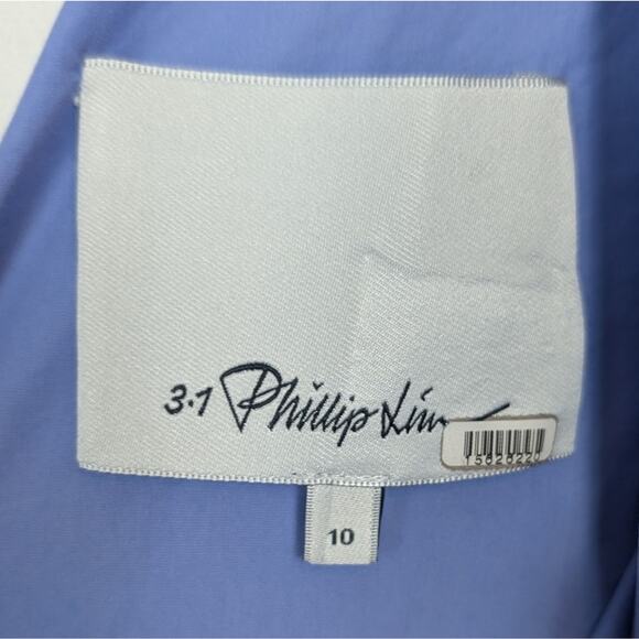 3.1 Phillip Lim Hyacinth Midnight Poplin Sleeveless Dress Size 10 - Picture 8 of 12